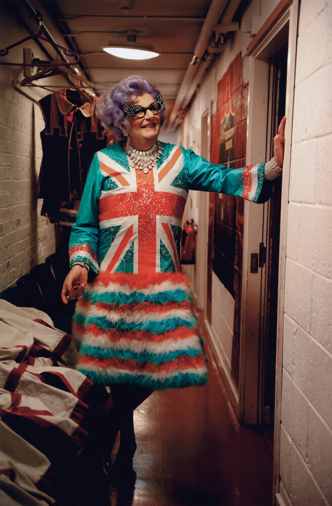 Barry humphries as dame edna everage portrait print