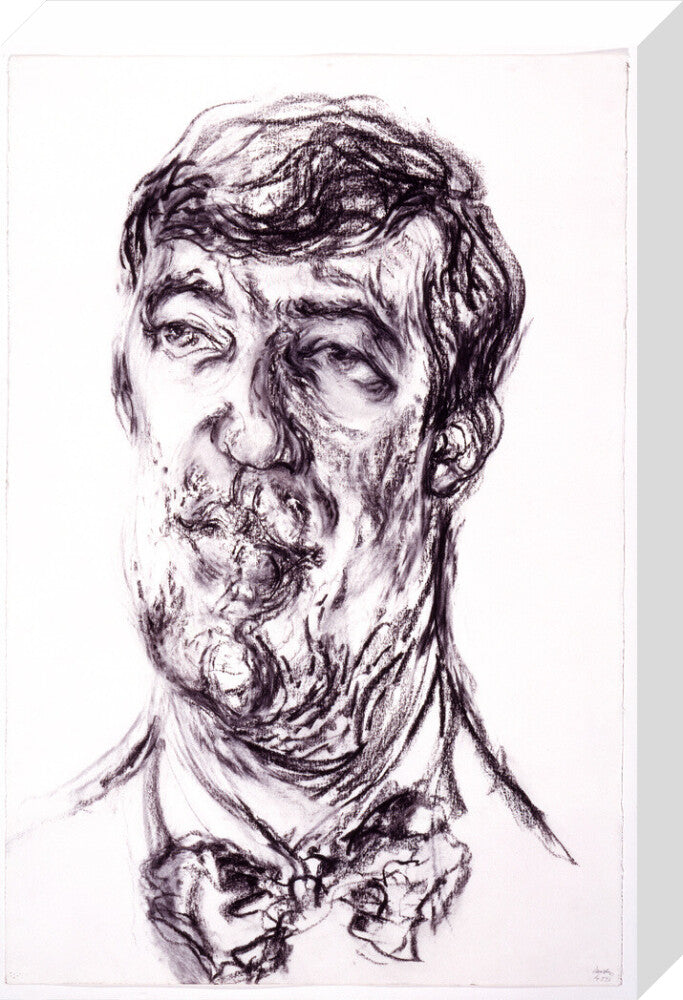 Stephen fry portrait print (stretched canvas, medium, no frame)