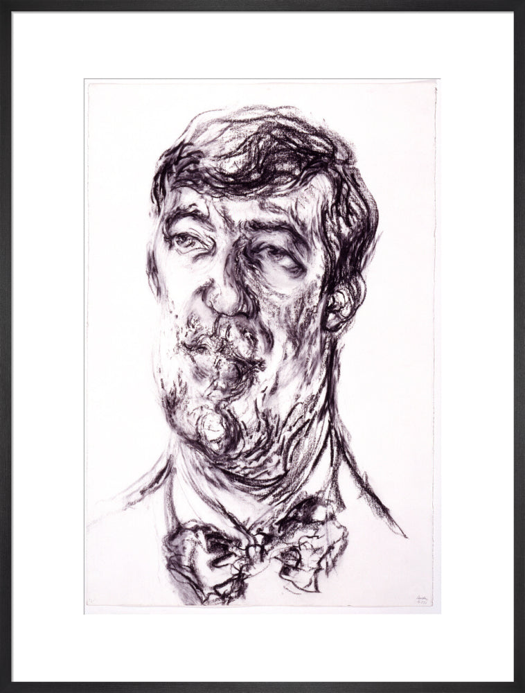 Stephen fry portrait print (art print, extra large, black frame)