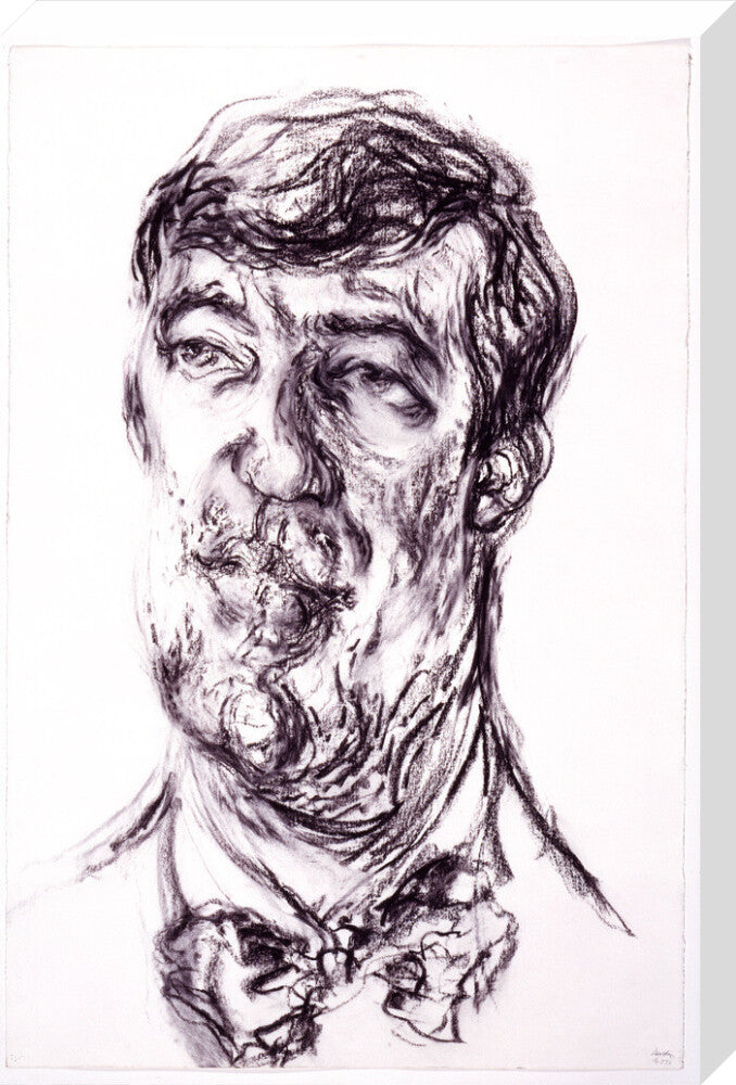 Stephen fry portrait print (stretched canvas, large, no frame)