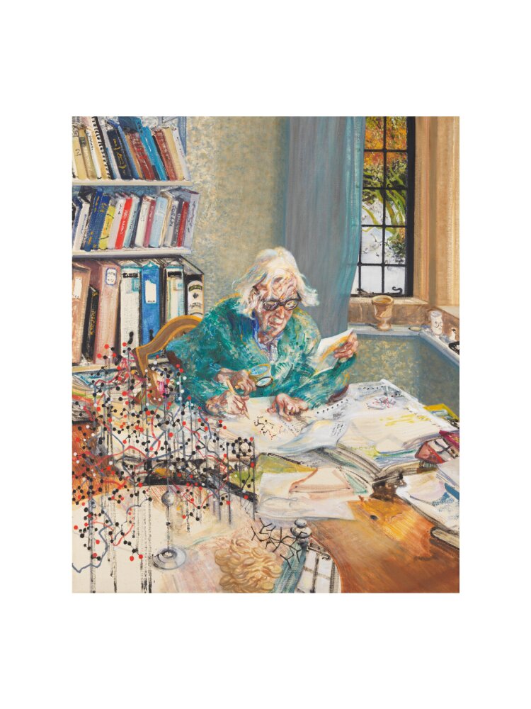 Dorothy crowfoot hodgkin portrait print (art print, medium, no frame)