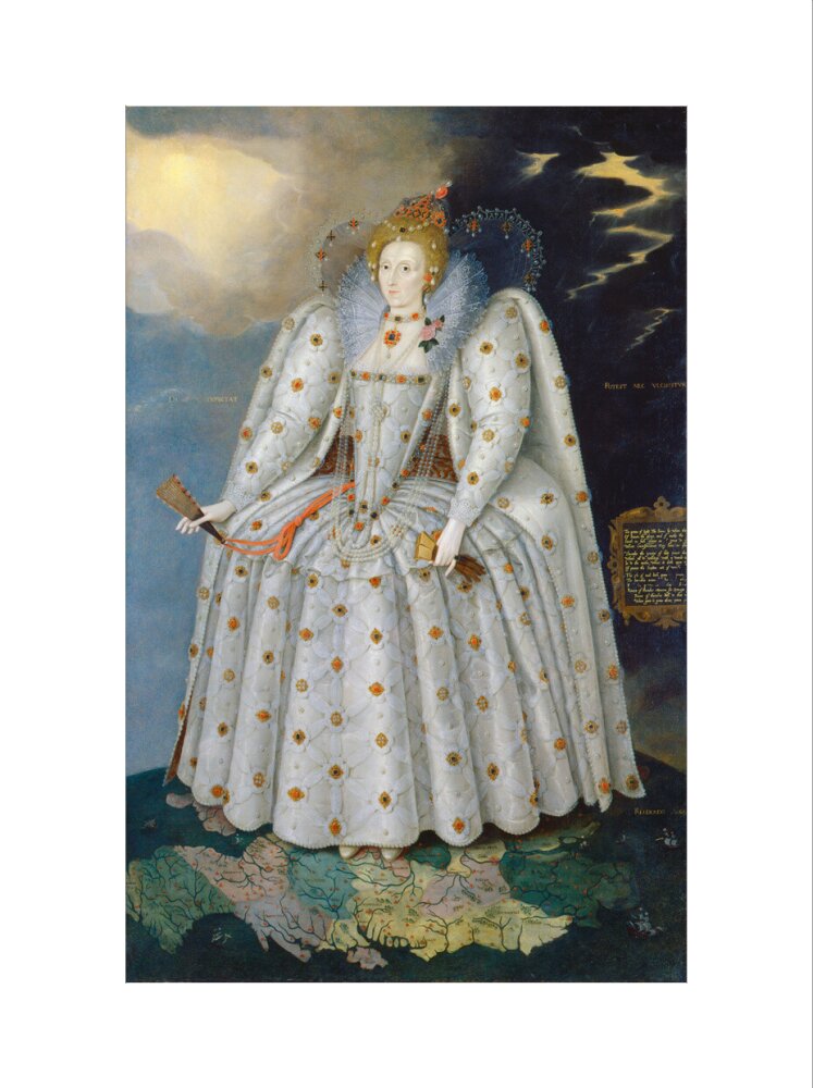 Queen elizabeth i ('the ditchley portrait') portrait print (art print, extra large, no frame)