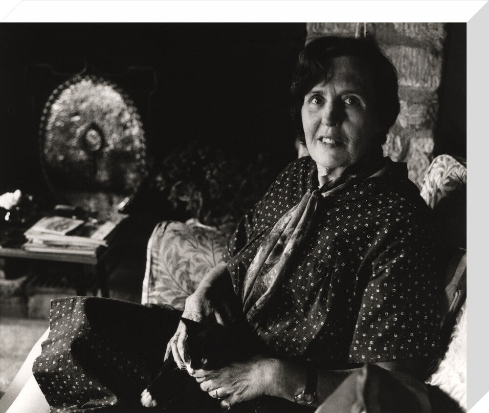 Barbara pym portrait print (stretched canvas, medium, no frame frame)