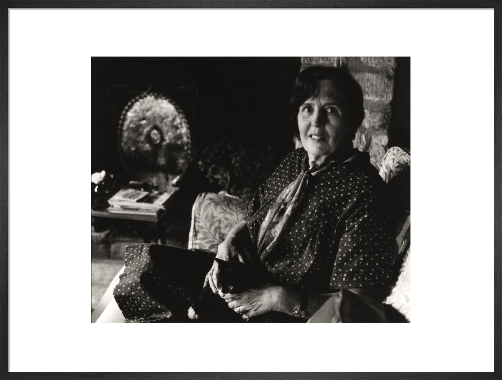 Barbara pym portrait print (art print, extra large, black frame frame)