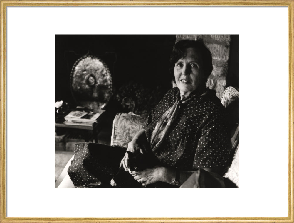 Barbara pym portrait print (art print, extra large, gold frame frame)