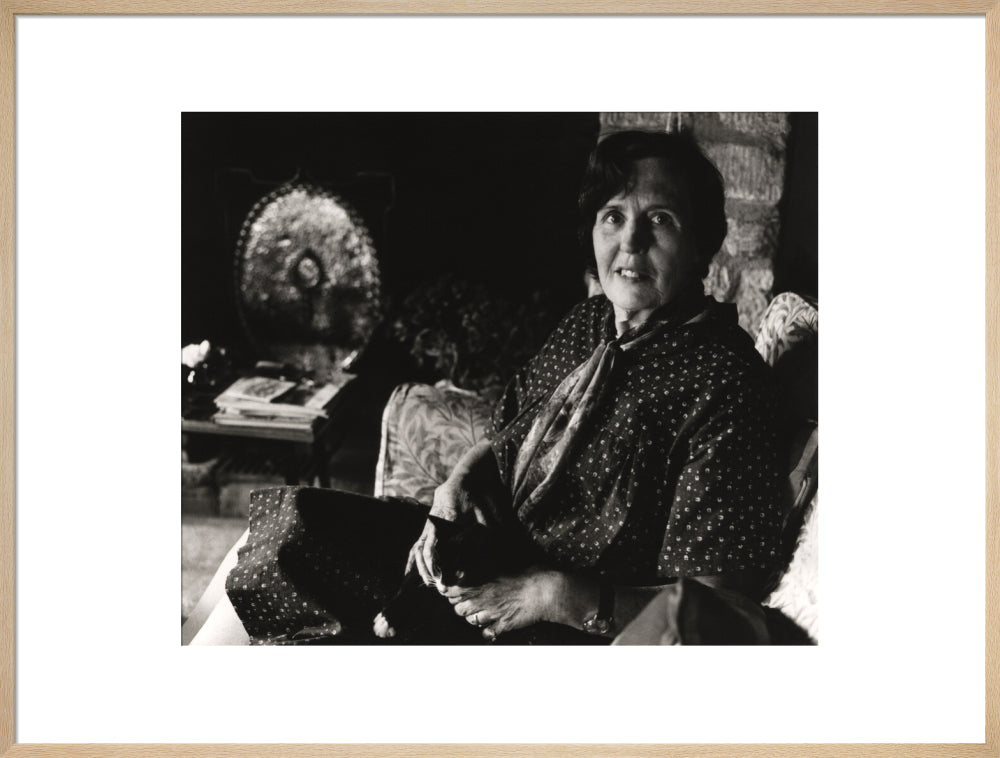 Barbara pym portrait print (art print, extra large, natural frame frame)