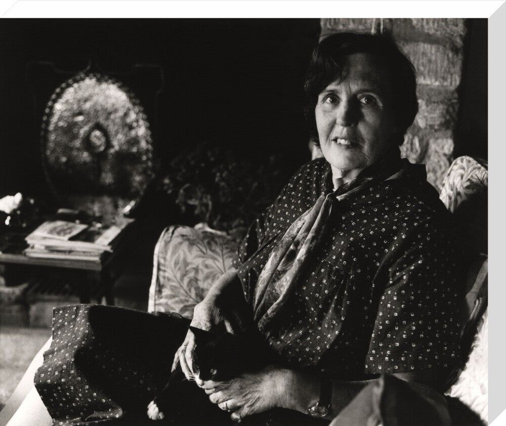 Barbara pym portrait print (stretched canvas, large, no frame frame)