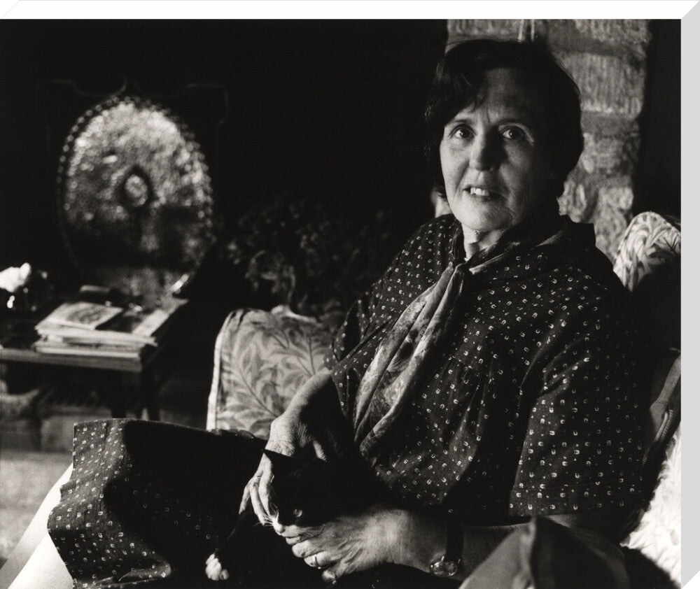 Barbara pym portrait print (stretched canvas, extra large, no frame frame)