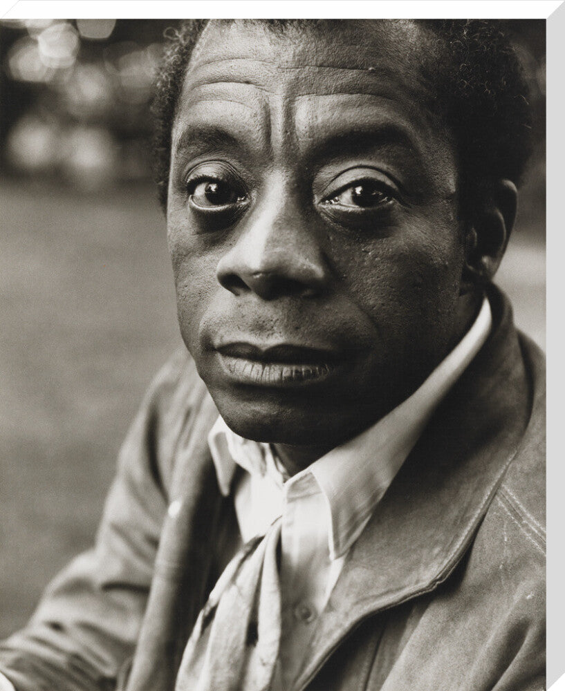 James baldwin portrait print (stretched canvas, extra large, no frame)