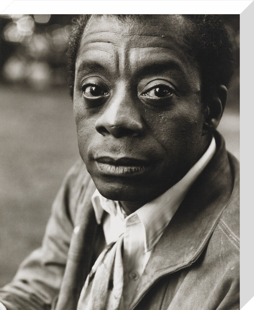 James baldwin portrait print (stretched canvas, medium, no frame)