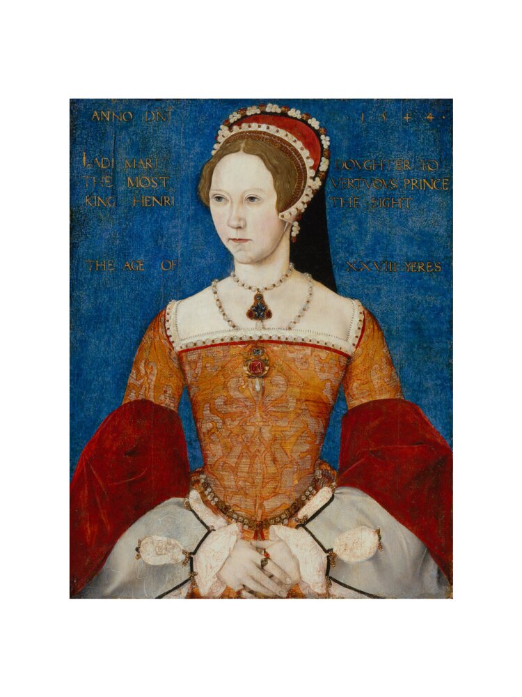 Queen mary i portrait print (art print, medium, no frame)