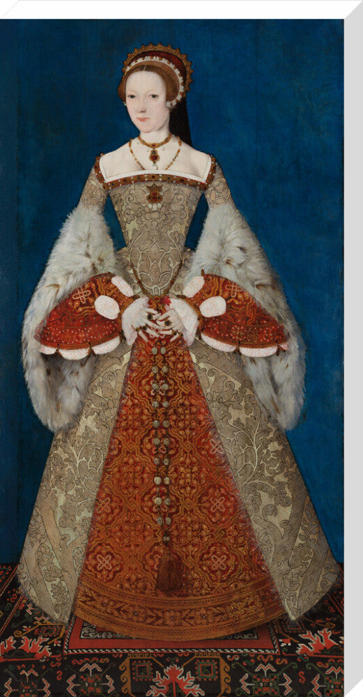 Katherine parr portrait print (stretched canvas, extra large, no frame)