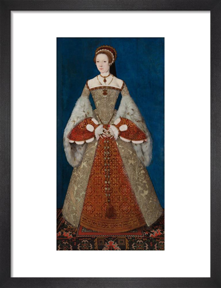 Katherine parr portrait print (art print, small, black frame)