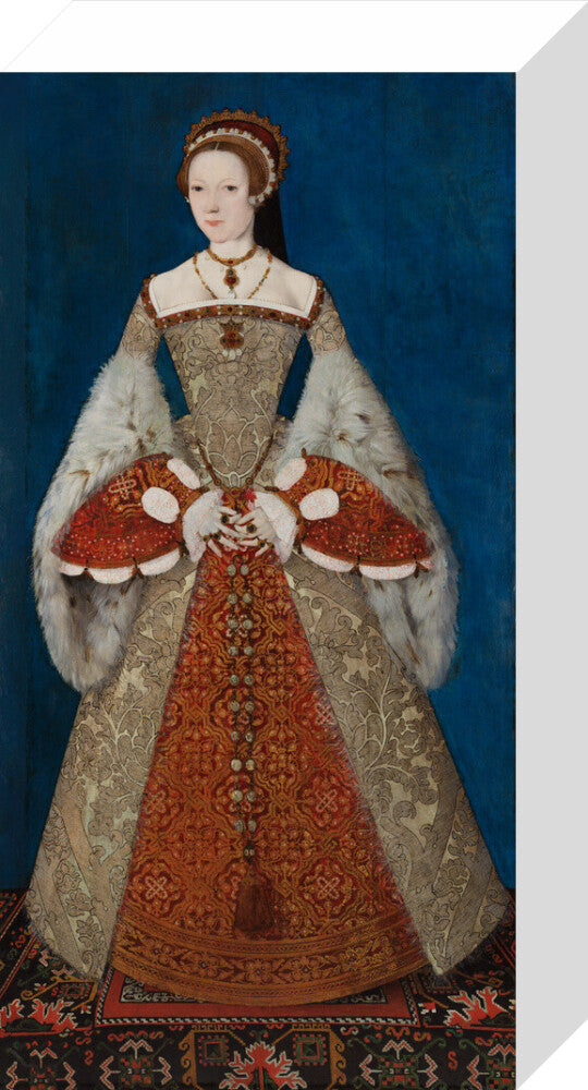 Katherine parr portrait print (stretched canvas, small, no frame)