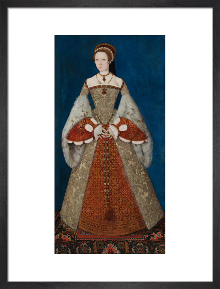 Katherine parr portrait print (art print, medium, black frame)