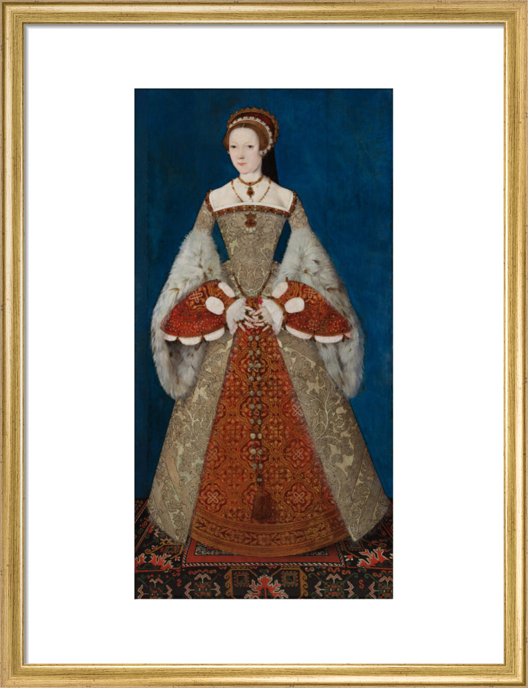 Katherine parr portrait print (art print, medium, gold frame)