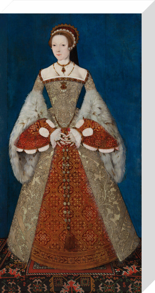 Katherine parr portrait print (stretched canvas, medium, no frame)