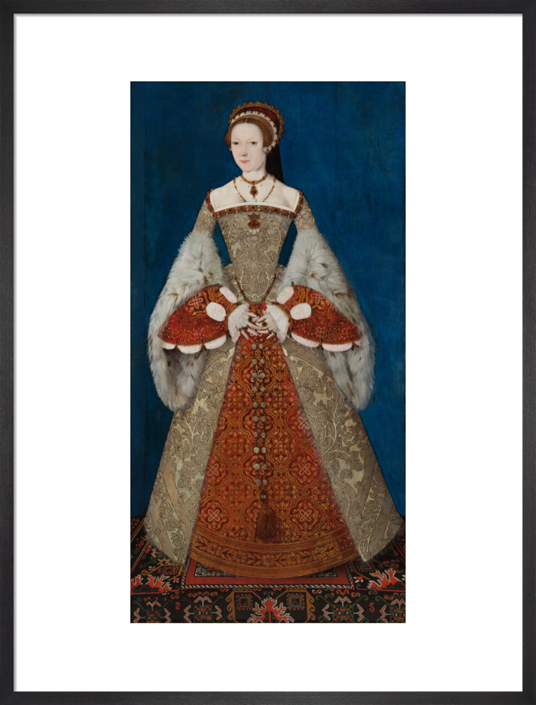 Katherine parr portrait print (art print, large, black frame)