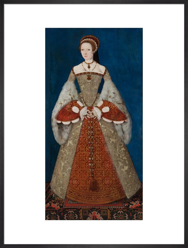 Katherine parr portrait print (art print, extra large, black frame)