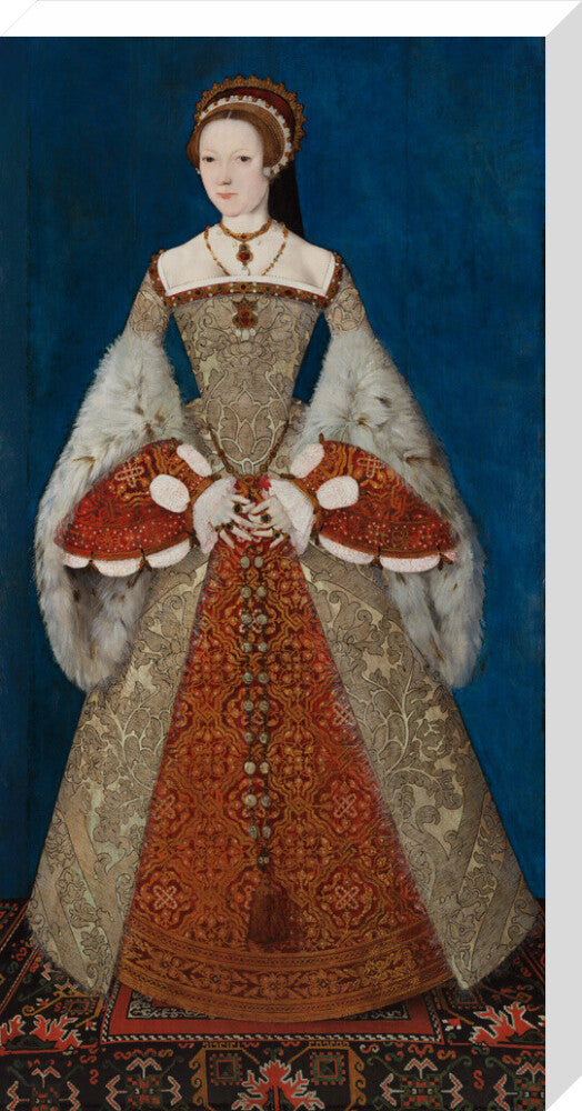 Katherine parr portrait print (stretched canvas, large, no frame)