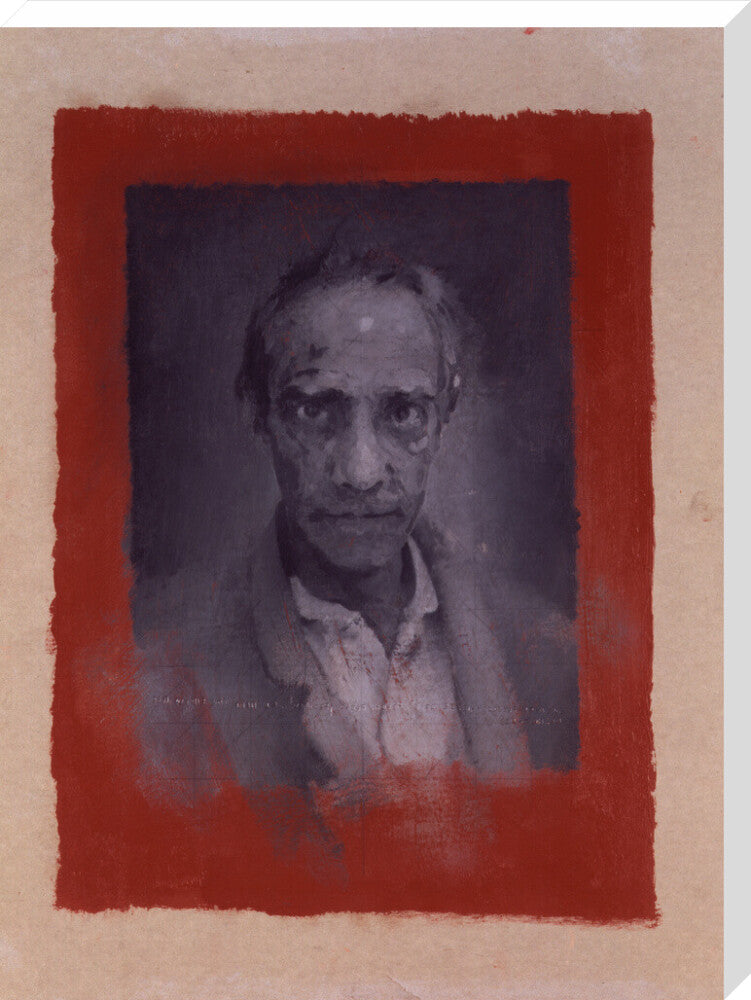 Derek jarman ('seer') portrait print (stretched canvas, extra large, no frame)