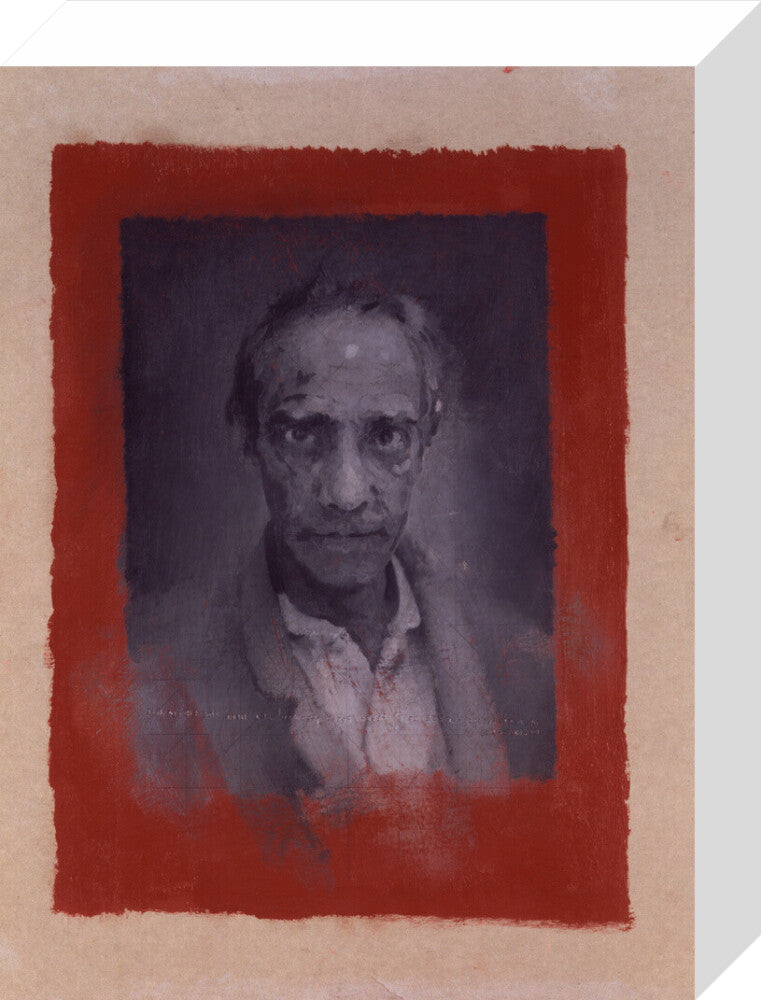 Derek jarman ('seer') portrait print (stretched canvas, small, no frame)