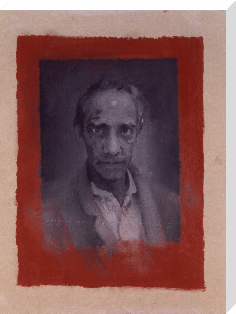 Derek jarman ('seer') portrait print (stretched canvas, large, no frame)