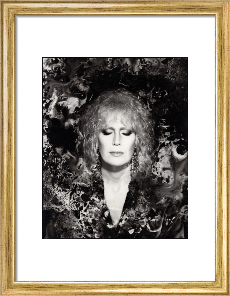 Dusty springfield portrait print (art print, small, gold frame)