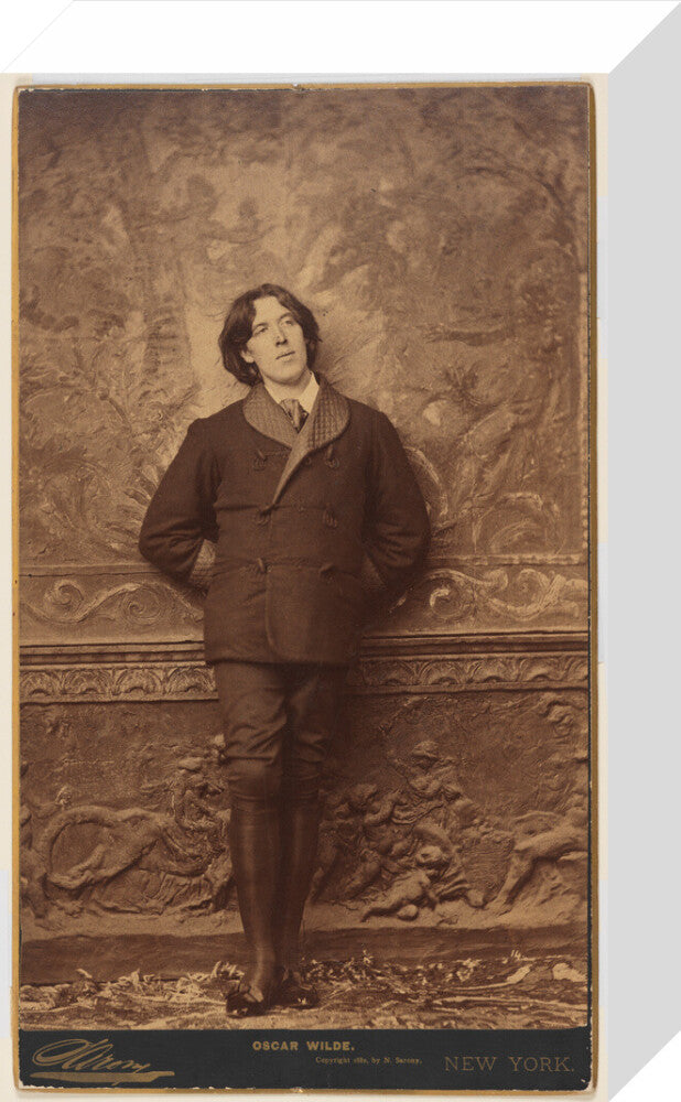 Oscar wilde portrait print (stretched canvas, small, no frame)