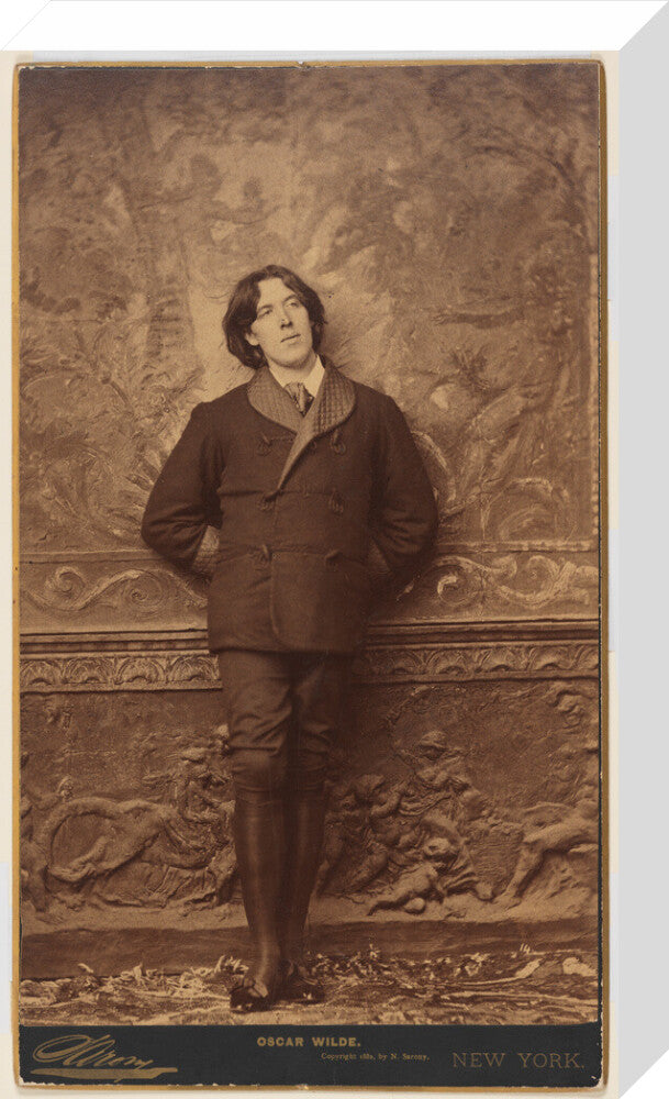 Oscar wilde portrait print (stretched canvas, medium, no frame)
