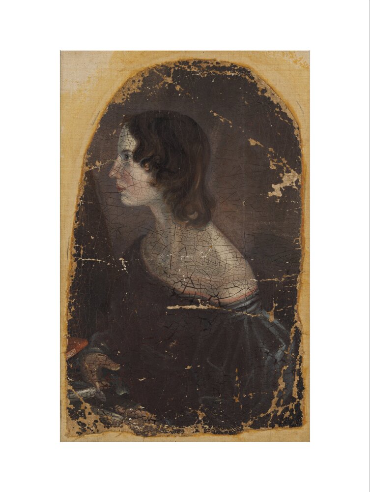 Emily brontë portrait print (art print, large, no frame)