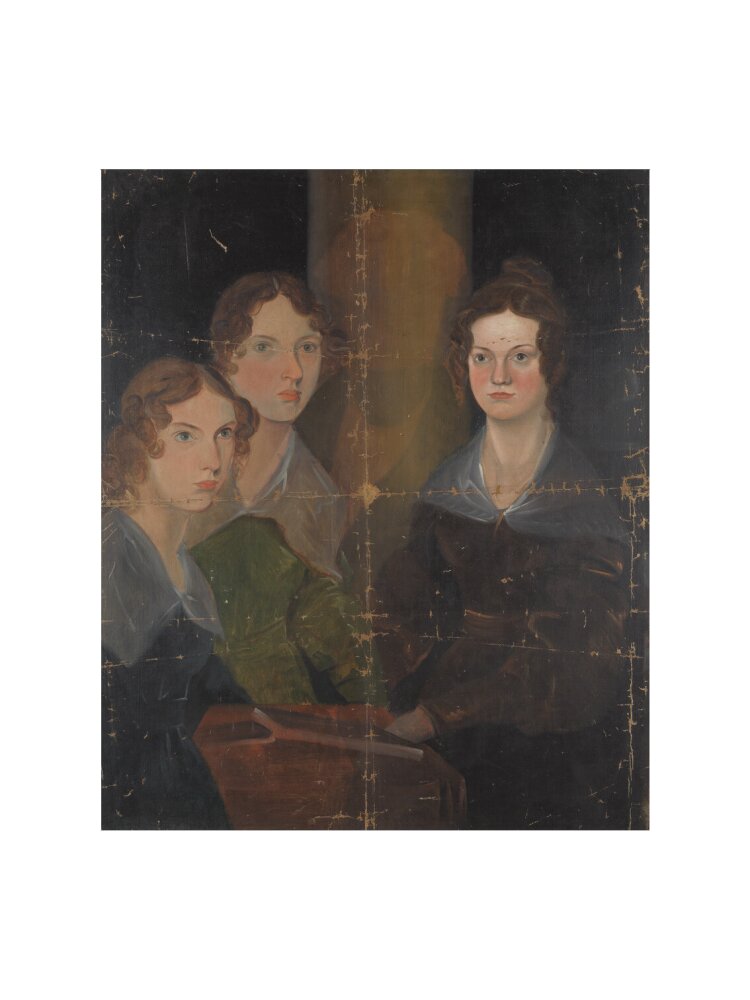 The brontë sisters (anne brontë; emily brontë; charlotte brontë) portrait print (art print, small, no frame)