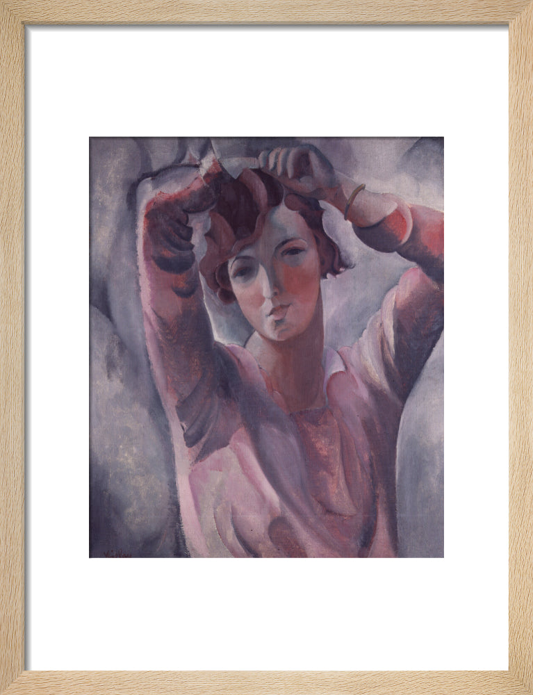Paule vézelay portrait print (art print, small, natural frame)