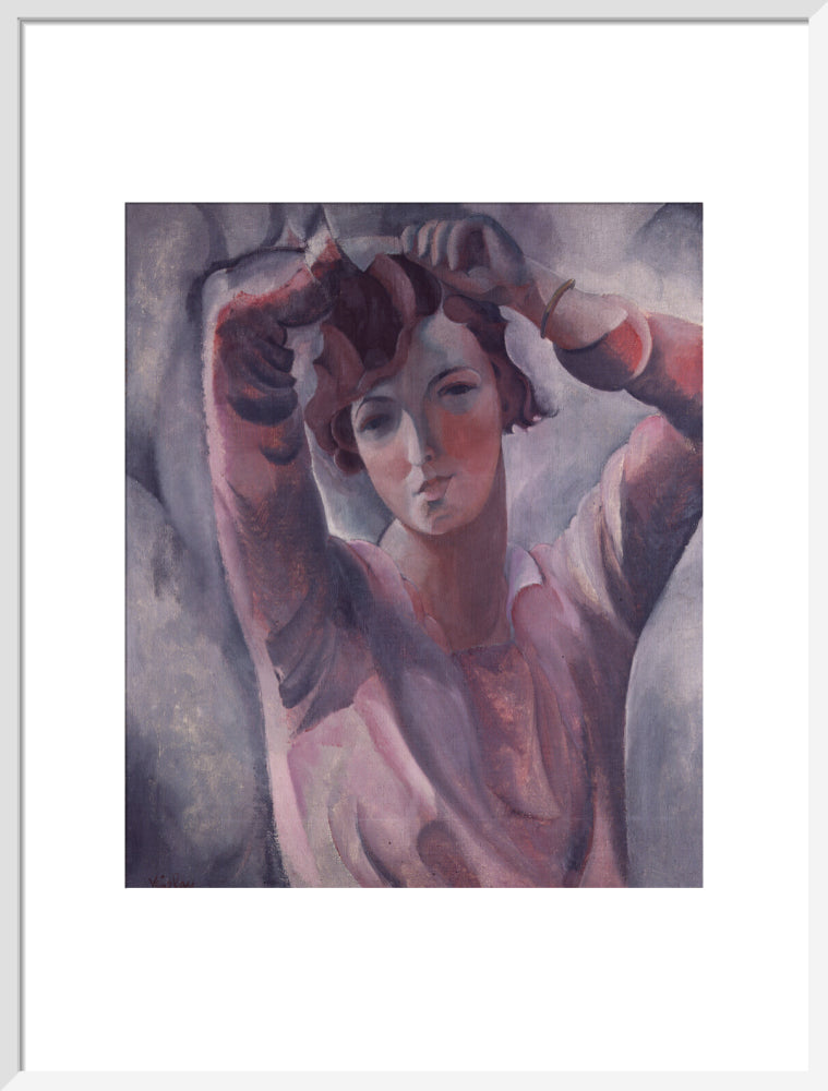 Paule vézelay portrait print (art print, large, white frame)