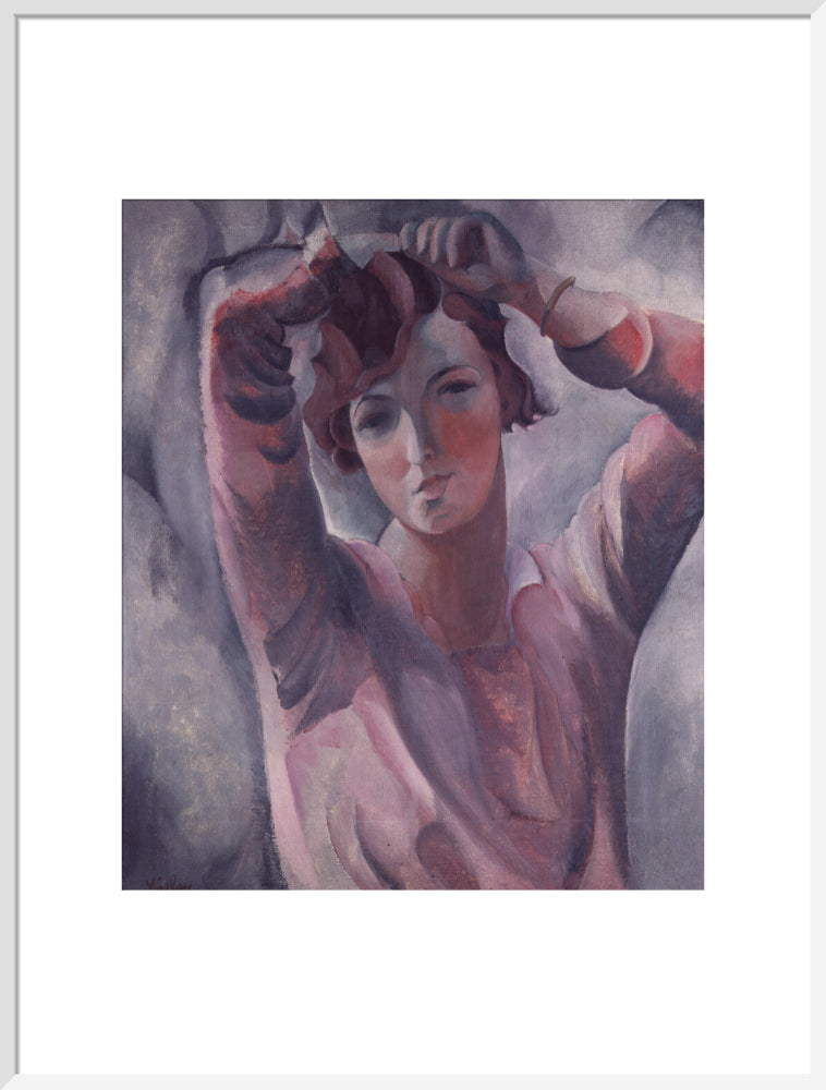 Paule vézelay portrait print (art print, extra large, white frame)