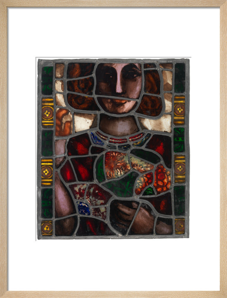 Pauline boty portrait print (art print, medium, natural frame)