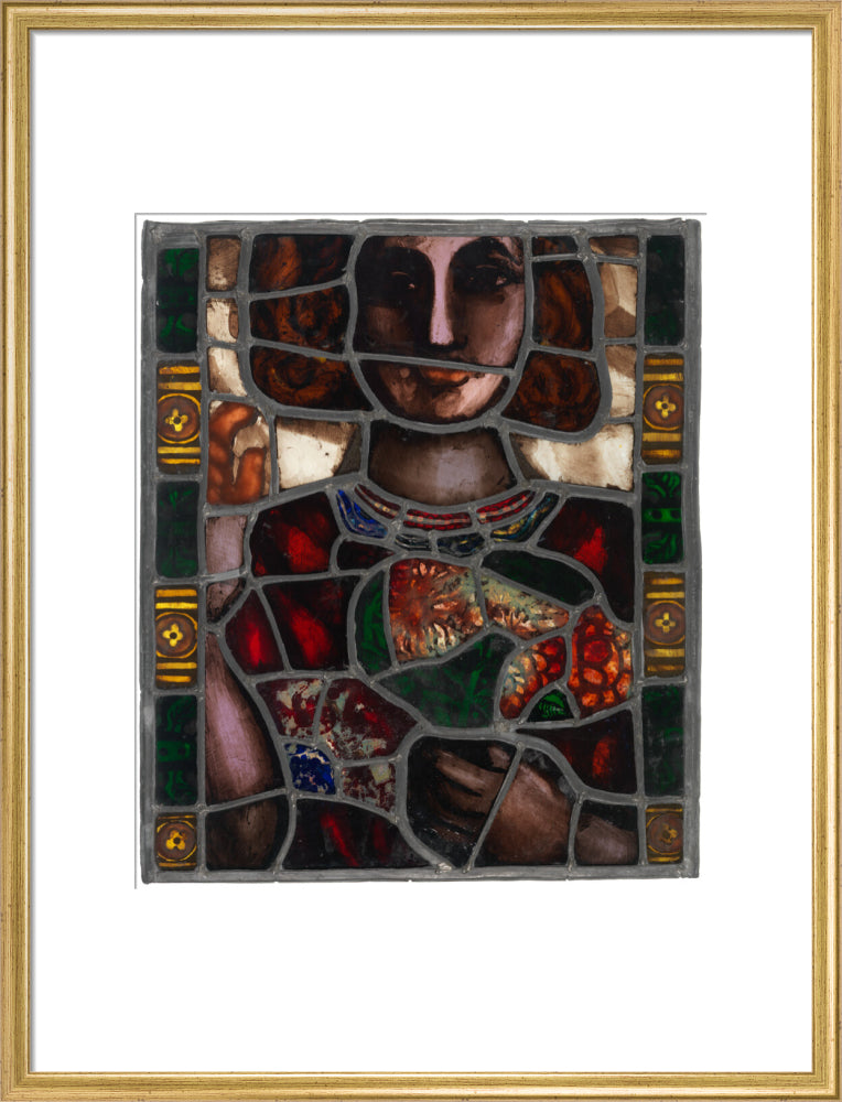 Pauline boty portrait print (art print, large, gold frame)