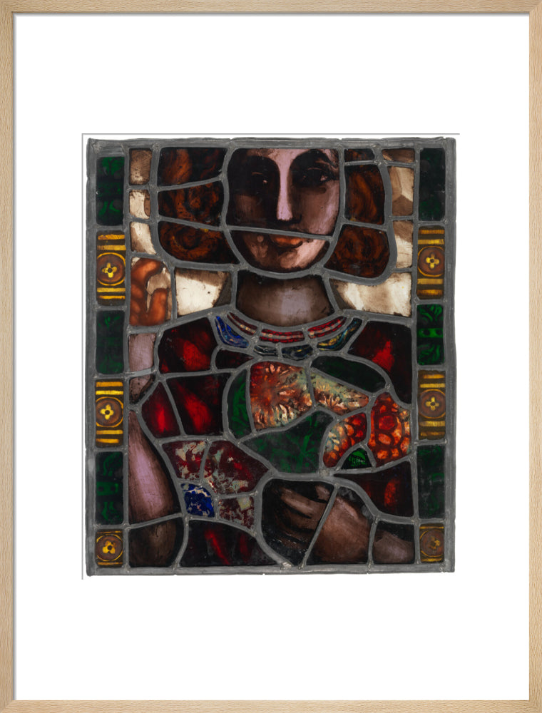 Pauline boty portrait print (art print, large, natural frame)