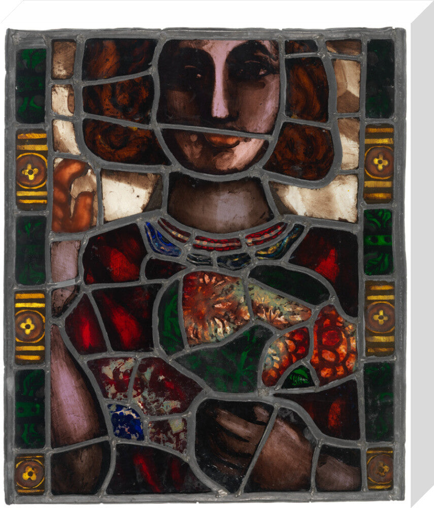 Pauline boty portrait print (stretched canvas, medium, no frame)