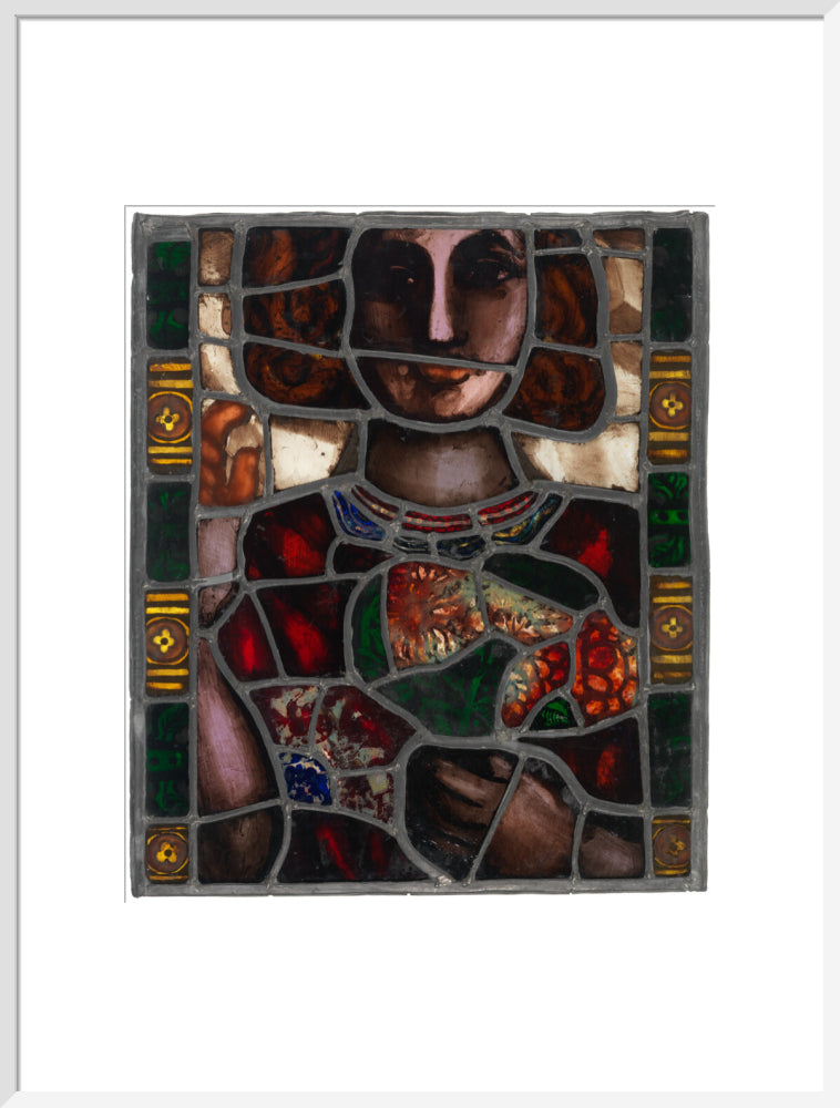 Pauline boty portrait print (art print, extra large, white frame)