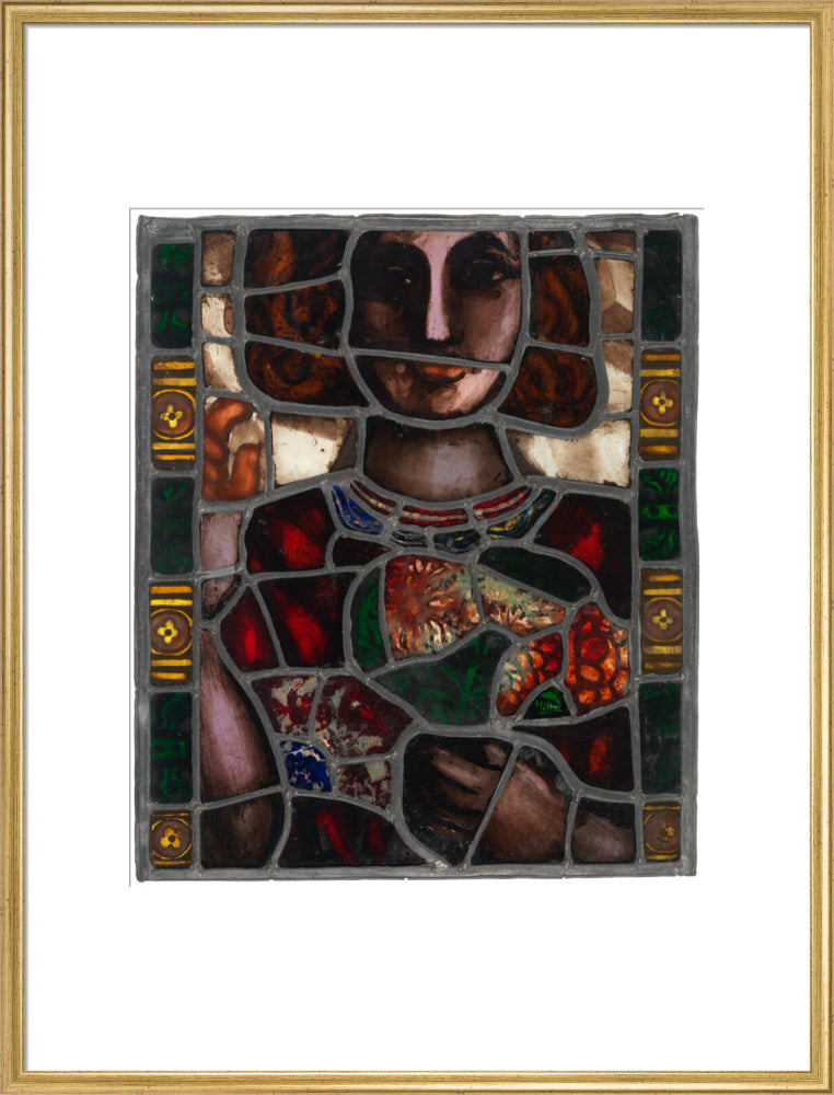 Pauline boty portrait print (art print, extra large, gold frame)