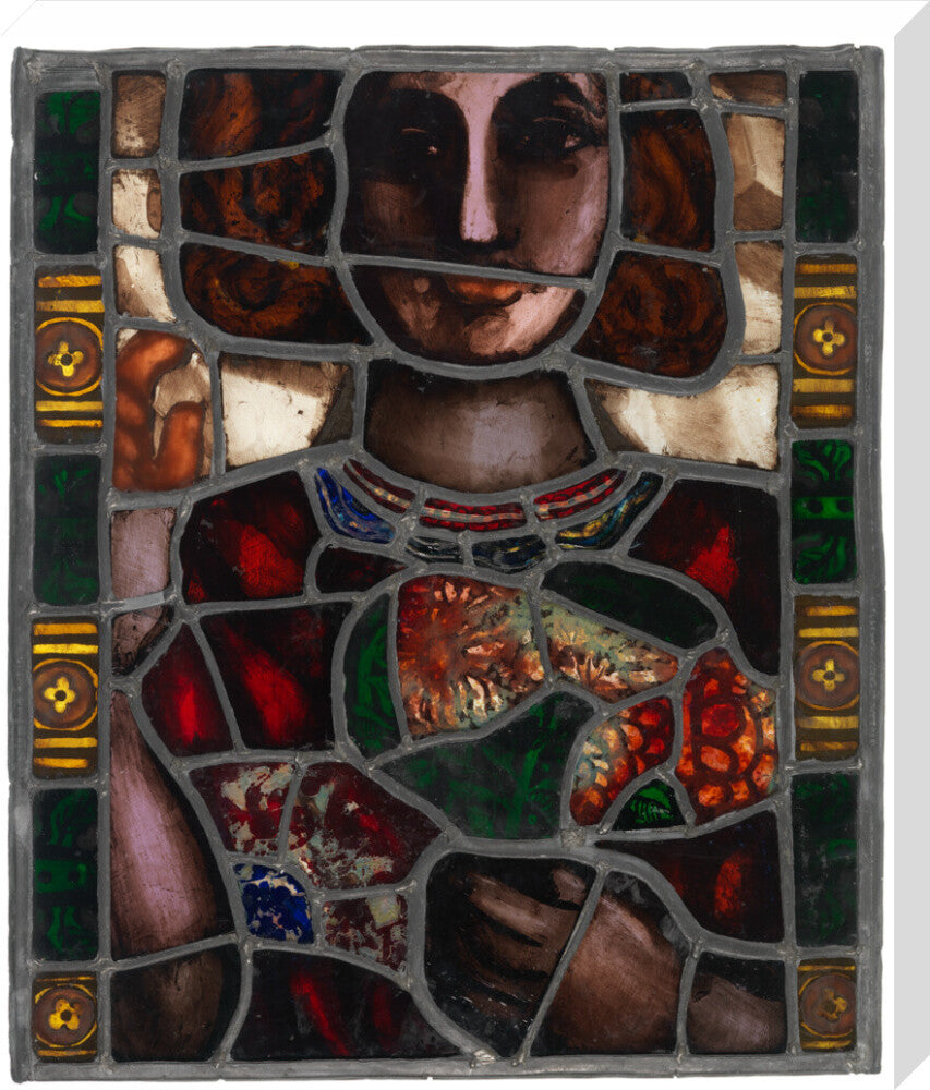 Pauline boty portrait print (stretched canvas, large, no frame)