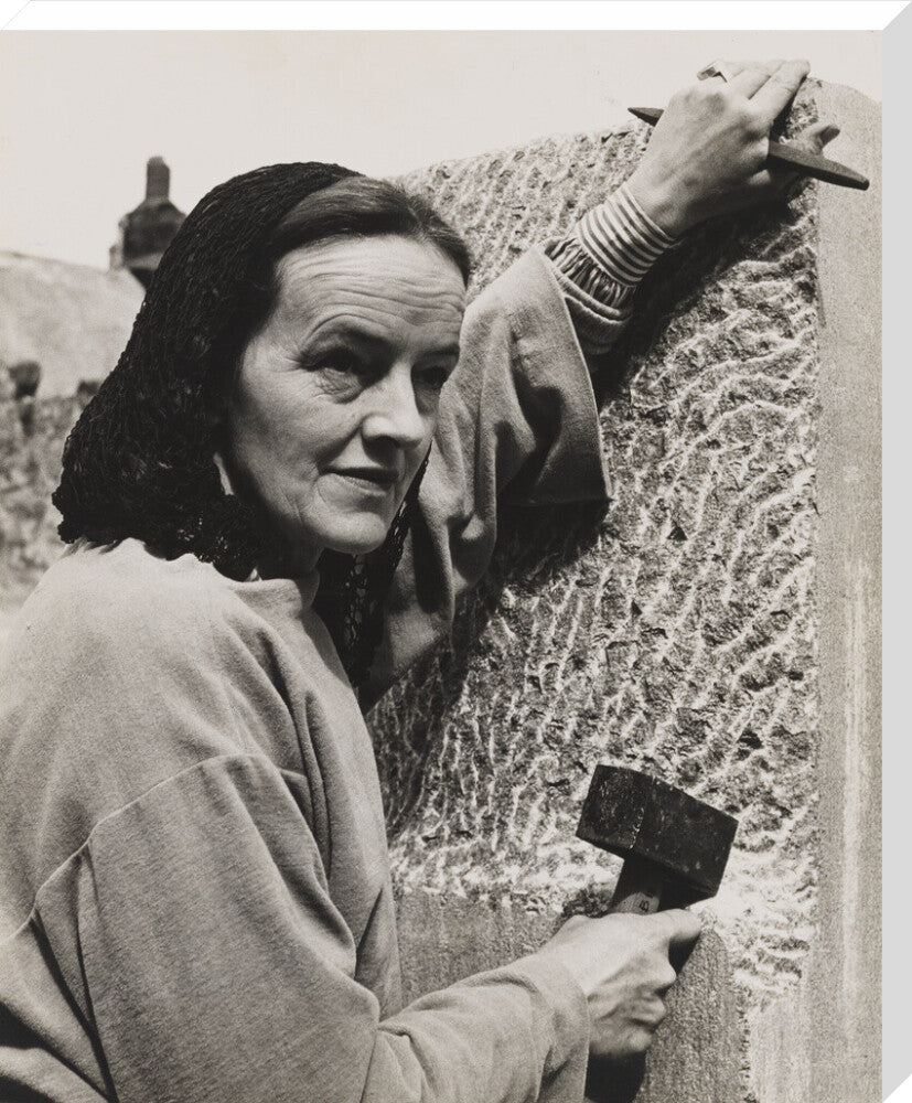 Barbara hepworth portrait print (stretched canvas, extra large, no frame frame)