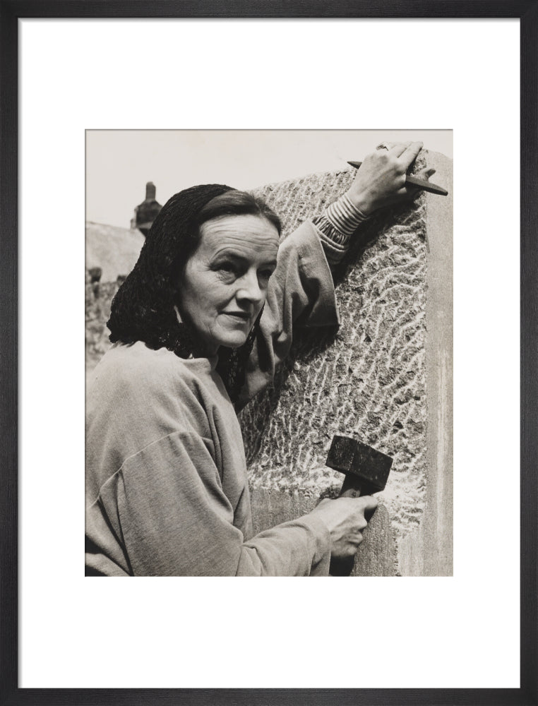 Barbara hepworth portrait print (art print, medium, black frame frame)