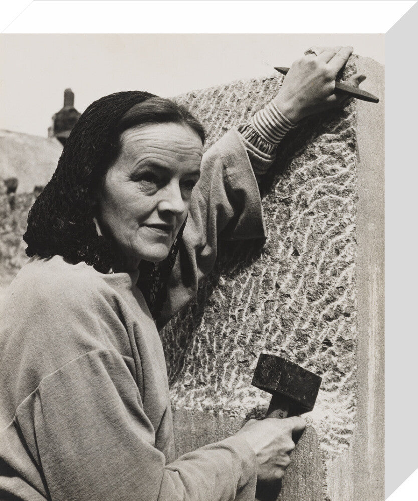 Barbara hepworth portrait print (stretched canvas, small, no frame frame)