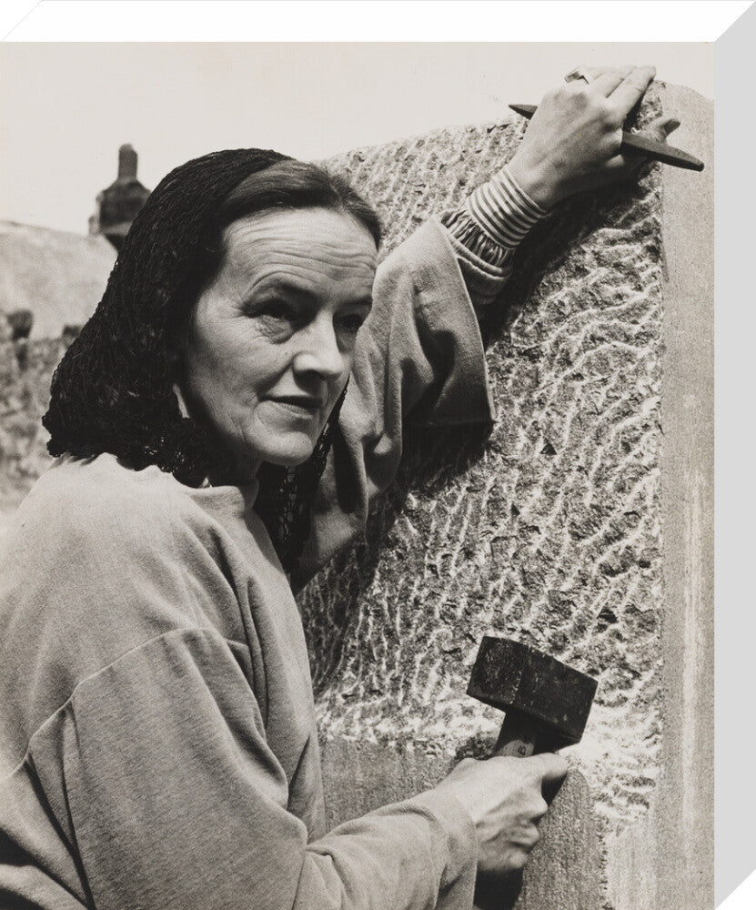 Barbara hepworth portrait print (stretched canvas, medium, no frame frame)