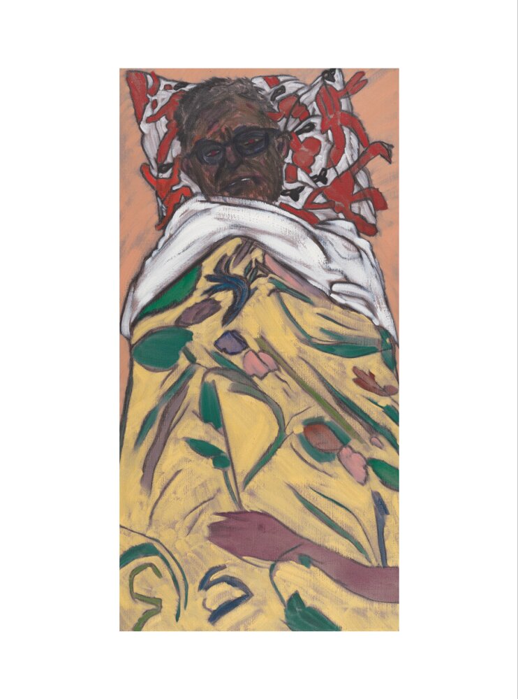 R.b. kitaj ('self portrait: hockney pillow') portrait print (art print, extra large, no frame)