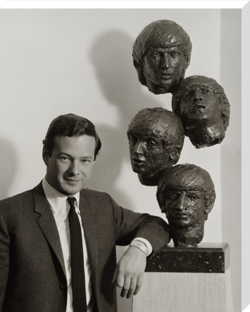 Brian epstein portrait print (stretched canvas, extra large, no frame frame)