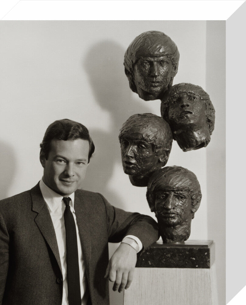 Brian epstein portrait print (stretched canvas, small, no frame frame)