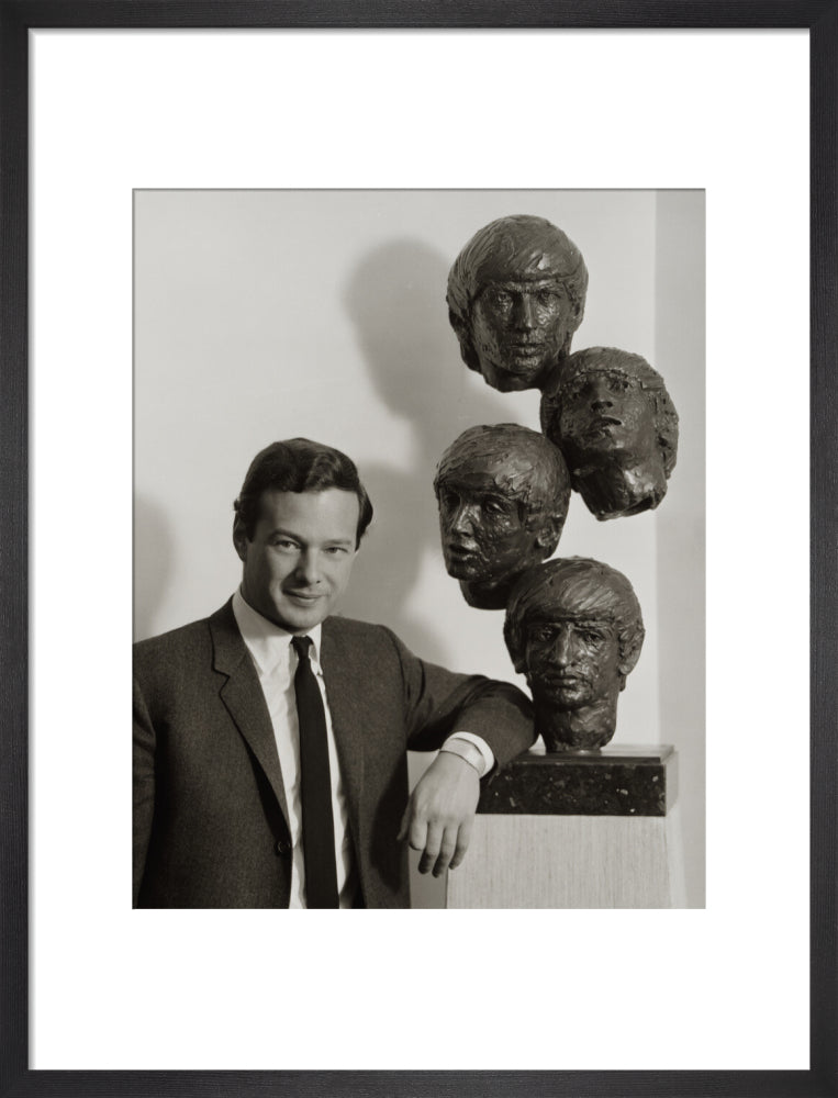 Brian epstein portrait print (art print, medium, black frame frame)